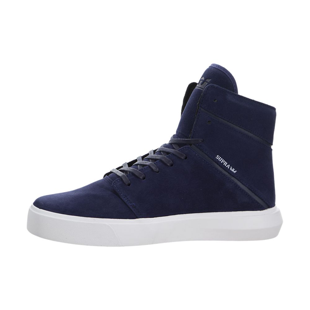 Chaussures de Skate Supra Camino Bleu Marine Navy/White Femme | XDD-27090697